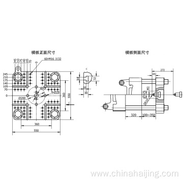 industrial plastic injection molding machine